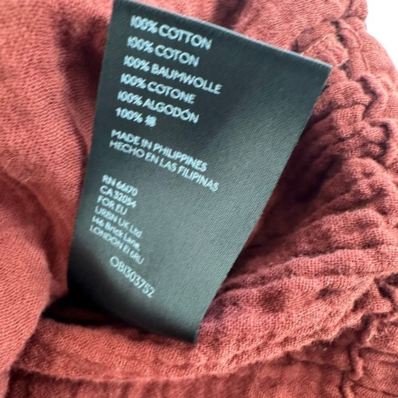 Anthropologie April Convertible Gauzy Tank Top Soft Orange/Rust Size Medium NWT - Picture 6 of 6